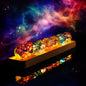 7 Chakra Natural Healing Crystal Spheres with LED Wooden Stand