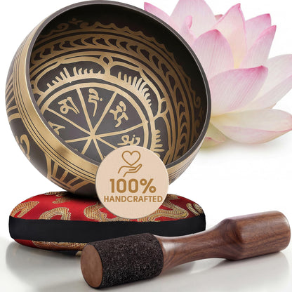 Silent Mind Tibetan Singing Bowl Set – Easy to Play & Beginner Friendly Meditation Bowl
