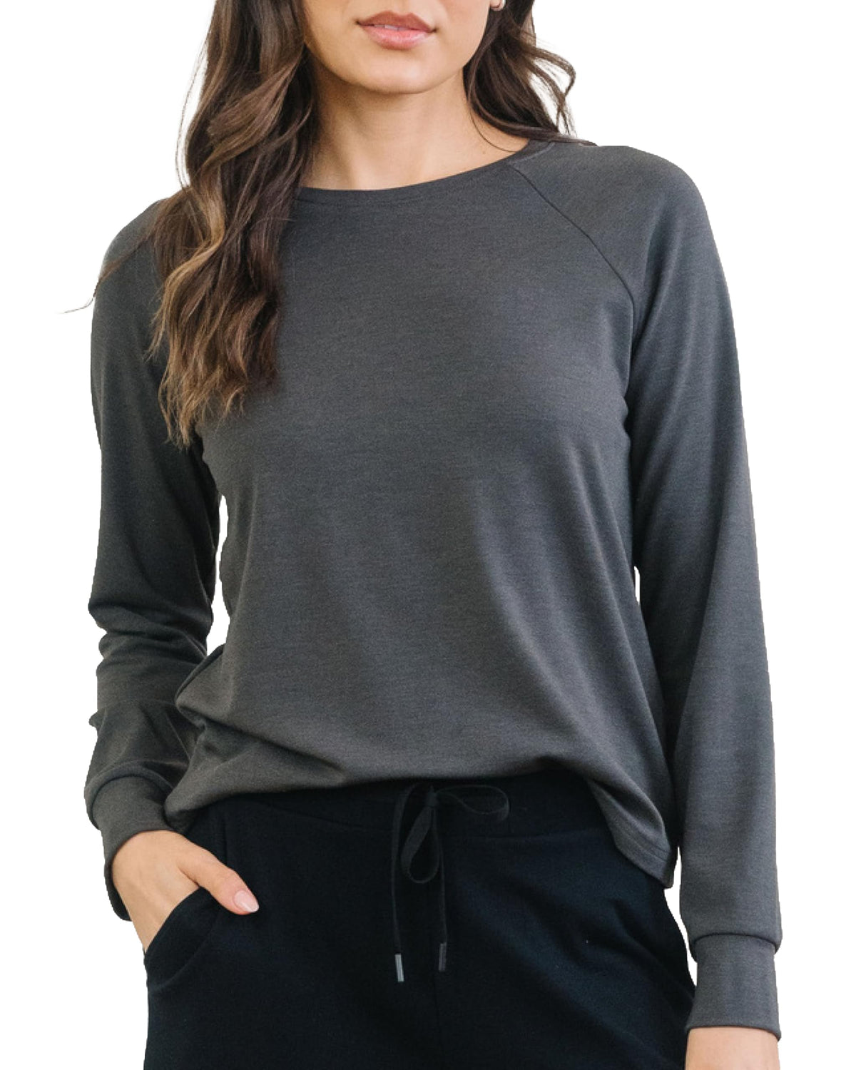 Cozy Earth Women's Pullover Crew Neck Sweater, Relaxed Fit Sweatshirt