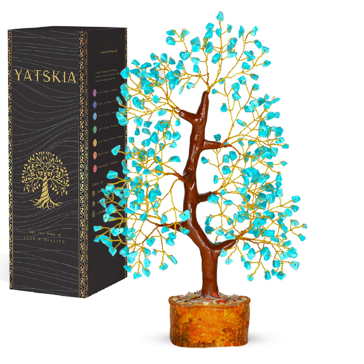 7 Chakra Tree of Life - Crystals and Healing Stones 1-in, Available in Multiple Options