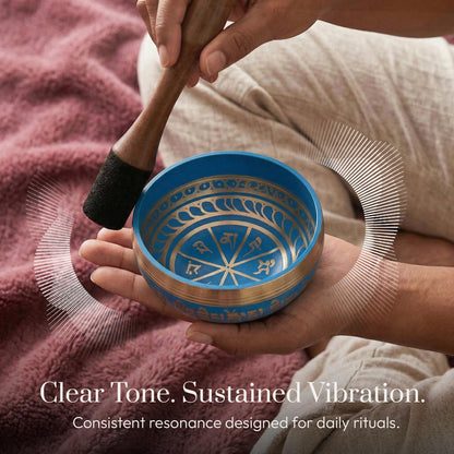 Silent Mind Tibetan Singing Bowl Set – Easy to Play & Beginner Friendly Meditation Bowl
