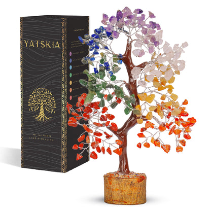 7 Chakra Tree of Life - Crystals and Healing Stones 1-in, Available in Multiple Options