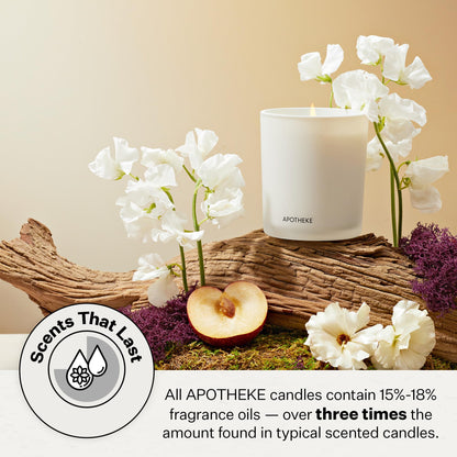 Apotheke Signature Scented Candles for Home, Charcoal - 10.5 Oz