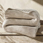 EverGrace Organic Cotton Chunky Knit Throw Blanket, Multiple Colors 60 x 80
