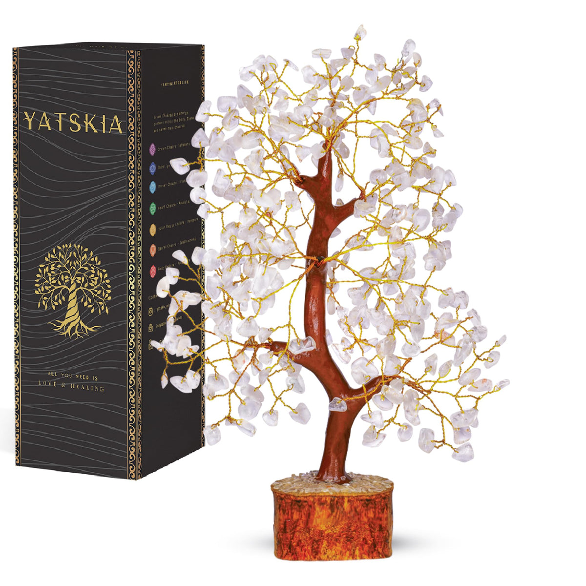 7 Chakra Tree of Life - Crystals and Healing Stones 1-in, Available in Multiple Options