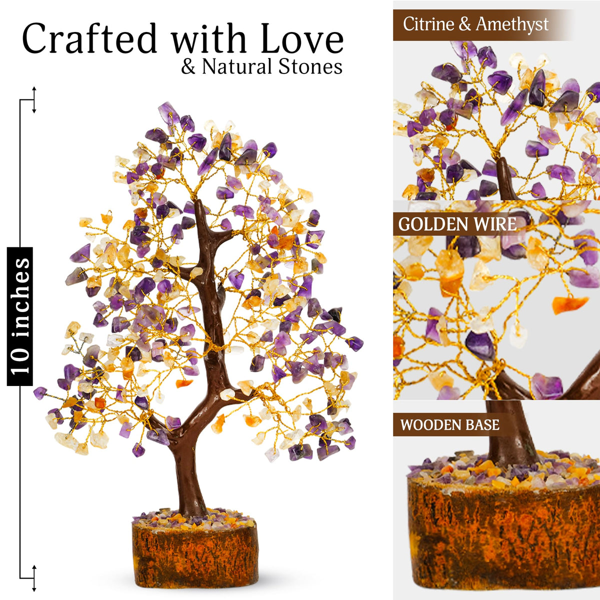7 Chakra Tree of Life - Crystals and Healing Stones 1-in, Available in Multiple Options