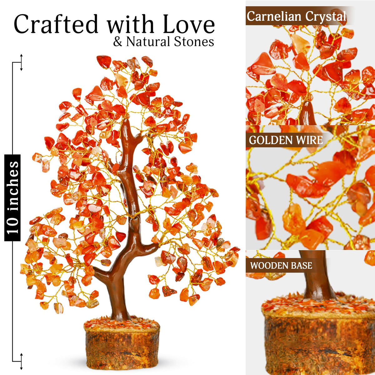 7 Chakra Tree of Life - Crystals and Healing Stones 1-in, Available in Multiple Options