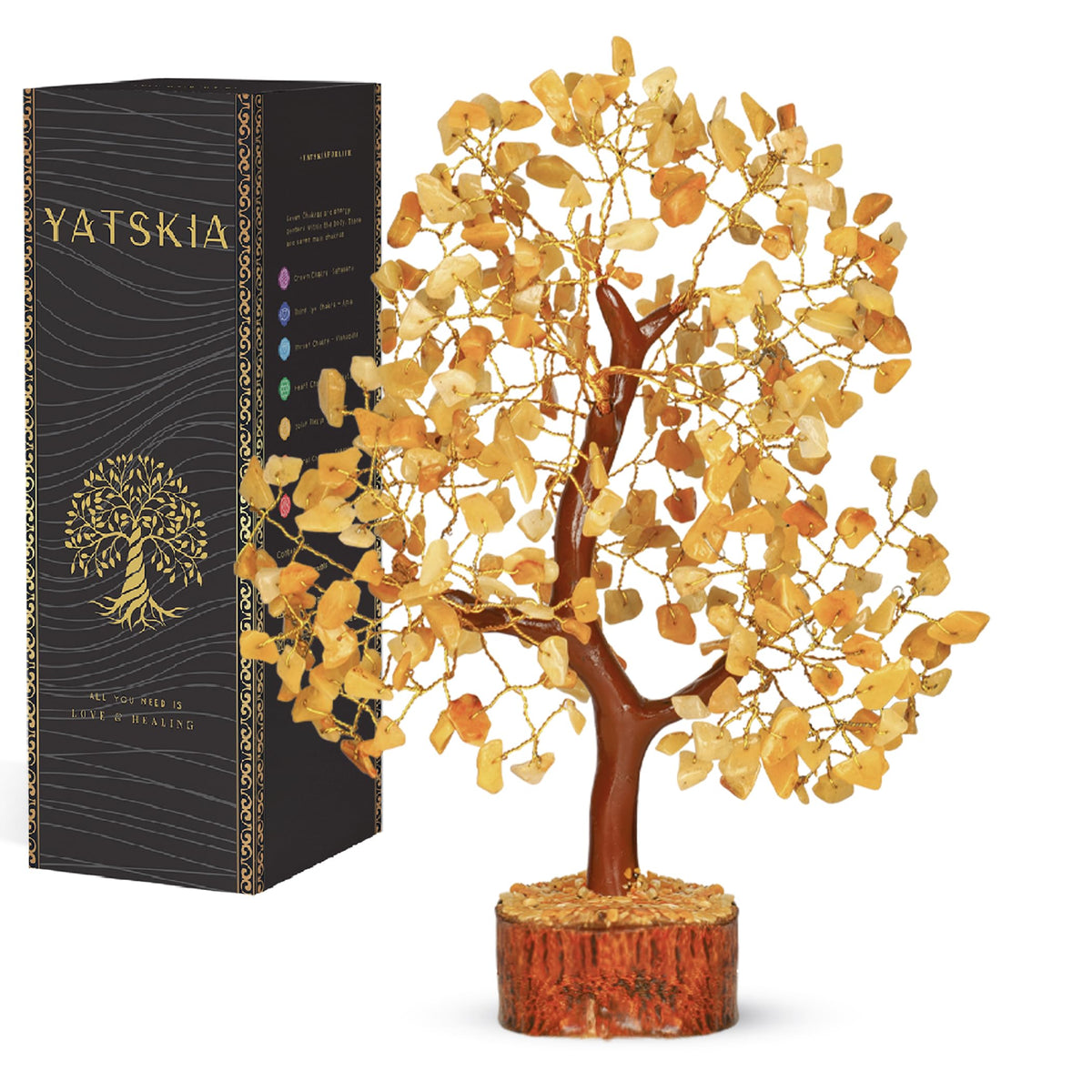 7 Chakra Tree of Life - Crystals and Healing Stones 1-in, Available in Multiple Options