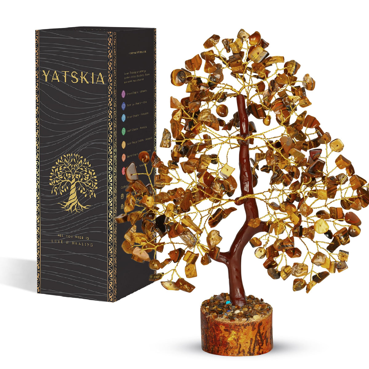 7 Chakra Tree of Life - Crystals and Healing Stones 1-in, Available in Multiple Options