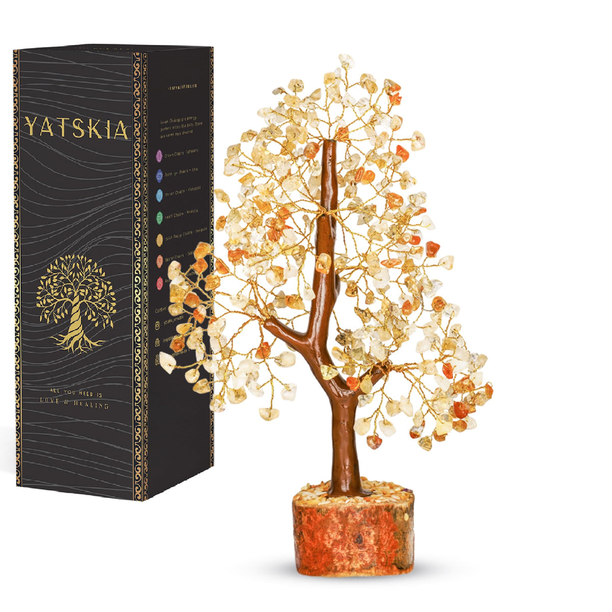 7 Chakra Tree of Life - Crystals and Healing Stones 1-in, Available in Multiple Options