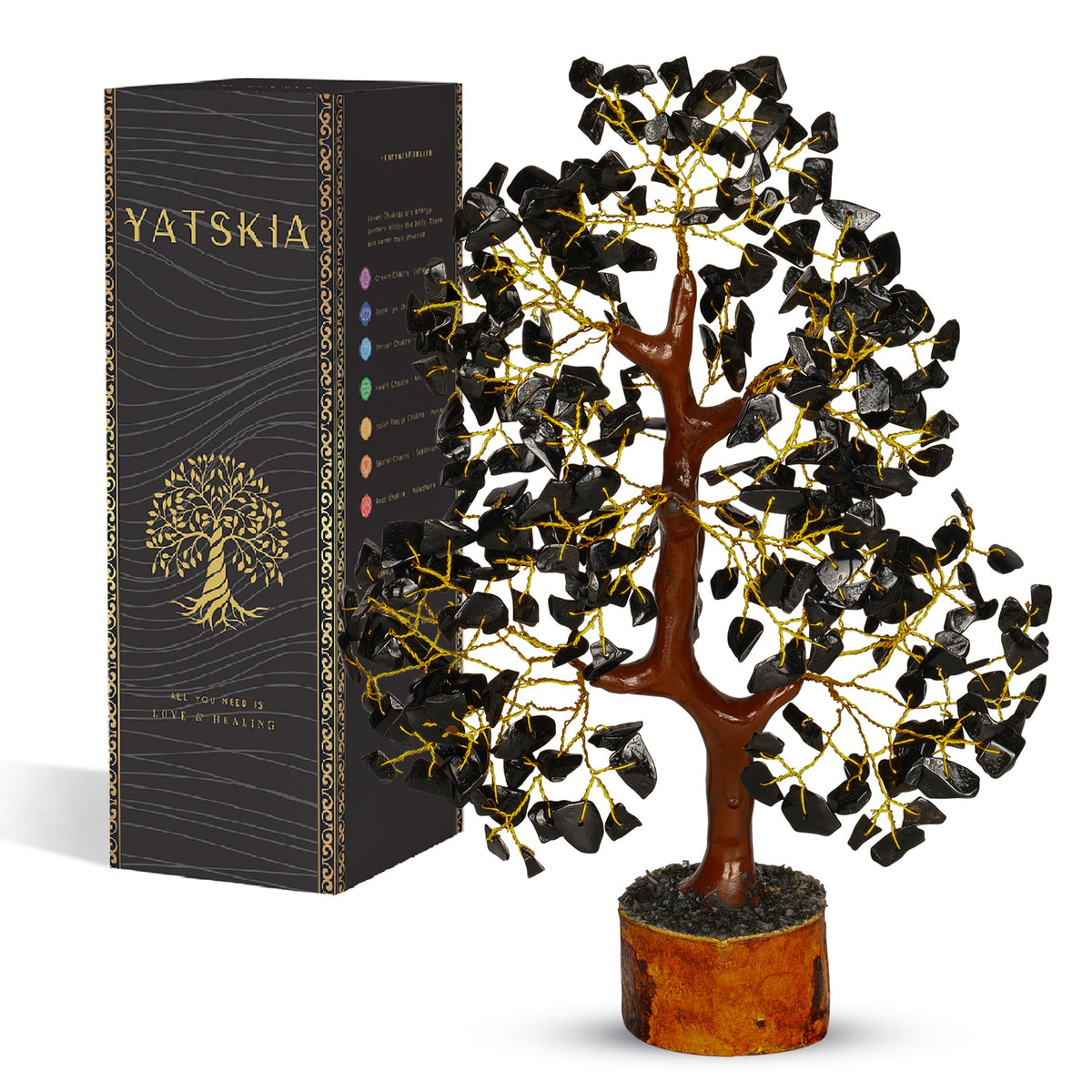 7 Chakra Tree of Life - Crystals and Healing Stones 1-in, Available in Multiple Options