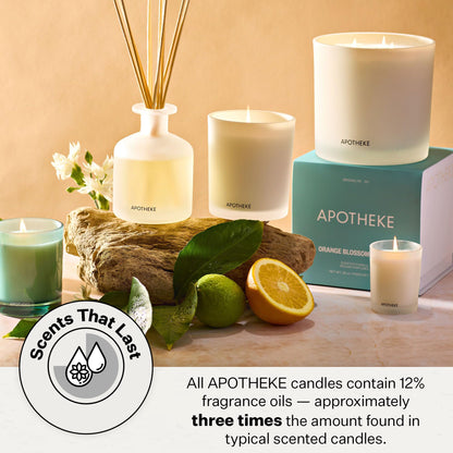 Apotheke Signature Scented Candles for Home, Charcoal - 10.5 Oz