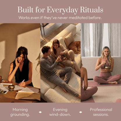 Silent Mind Tibetan Singing Bowl Set – Easy to Play & Beginner Friendly Meditation Bowl