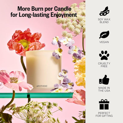 Apotheke Signature Scented Candles for Home, Charcoal - 10.5 Oz
