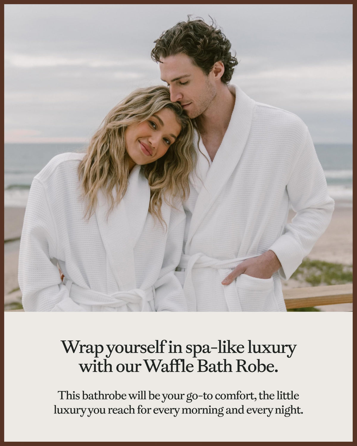 Cozy Earth Waffle Bath Robe, Lightweight Spa Robe with Pockets