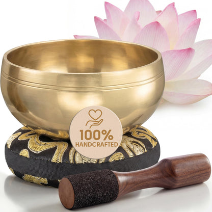 Silent Mind Tibetan Singing Bowl Set – Easy to Play & Beginner Friendly Meditation Bowl