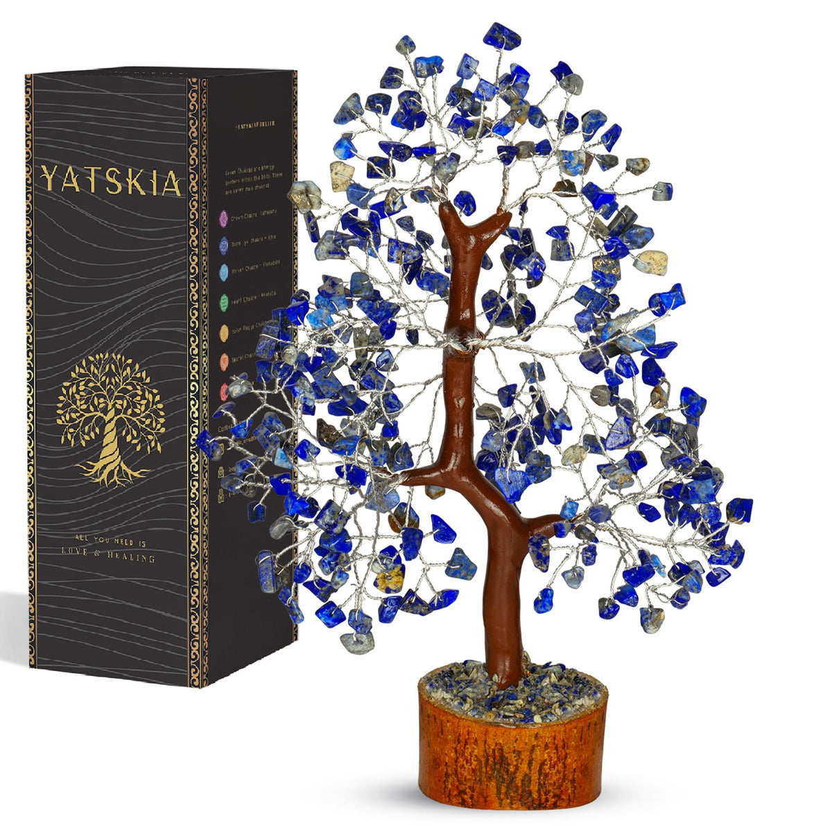 7 Chakra Tree of Life - Crystals and Healing Stones 1-in, Available in Multiple Options