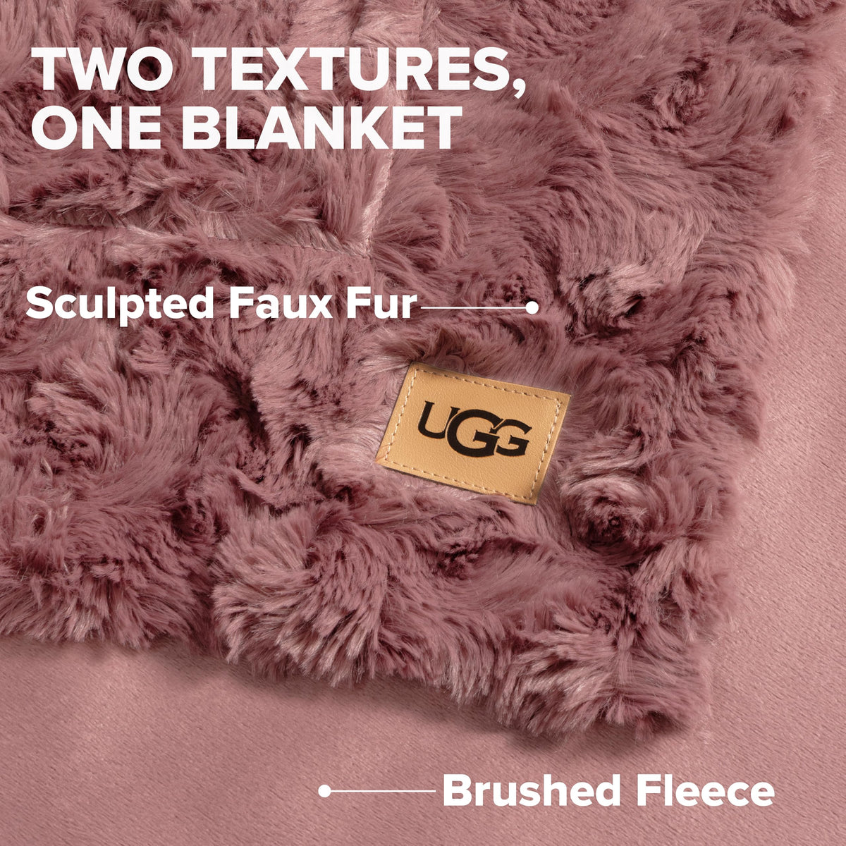 UGG Adalee Faux Fur Blanket in All Sizes and Four Color Options