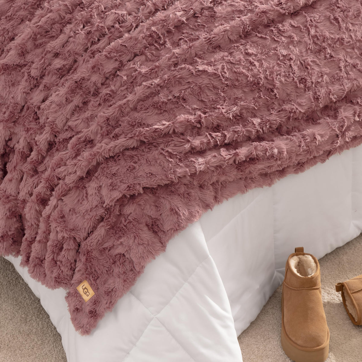 UGG Adalee Faux Fur Blanket in All Sizes and Four Color Options