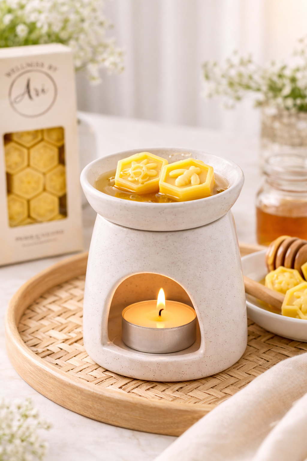 Beeswax Wax Melts – 100% Pure Beeswax Essential Oil Wax Melts Non Toxic 14 count
