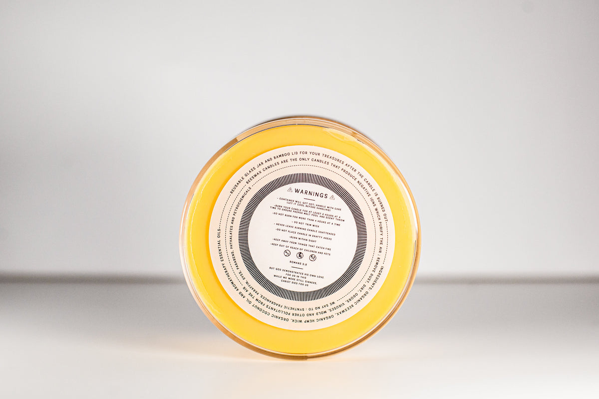 Pumpkin Pie Beeswax Candle |8 oz