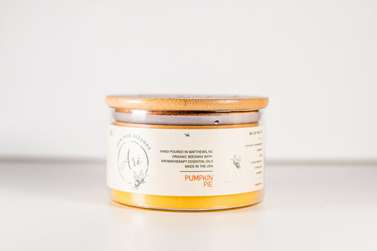 Pumpkin Pie Beeswax Candle |8 oz