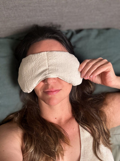 Slow North Cotton/Linen Eye Mask - Natural