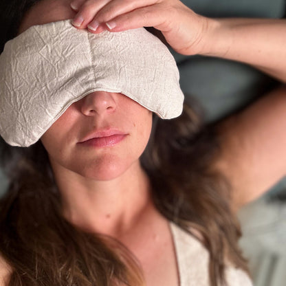 Slow North Cotton/Linen Eye Mask - Natural