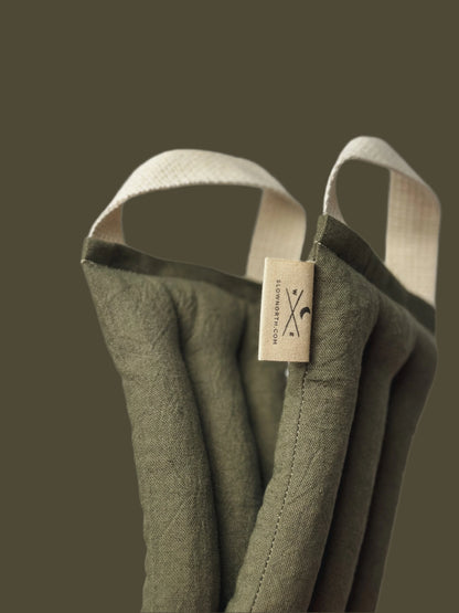 Slow North Eye Mask + Neck Wrap Bundle - Olive