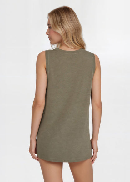Trophy Yoga Relaxed Fit Tank Made in USA