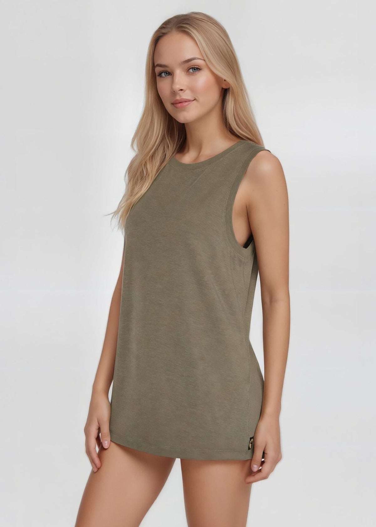 Trophy Yoga Relaxed Fit Tank Made in USA