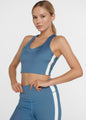 Trophy Yoga Side Split Crop Top – Four-Way Stretch, Made in USA