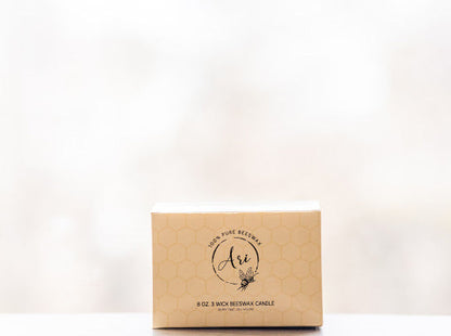 Sweet Orange Beeswax Candle |8 oz